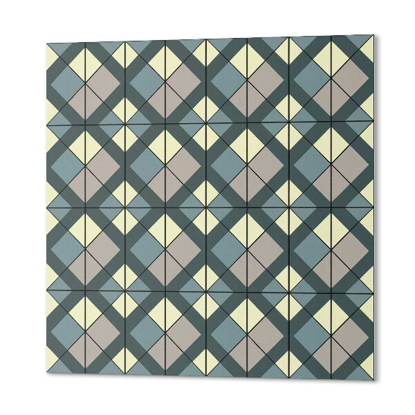Quadratische wandpaneel selbstklebend Geometrisches Gittermuster
