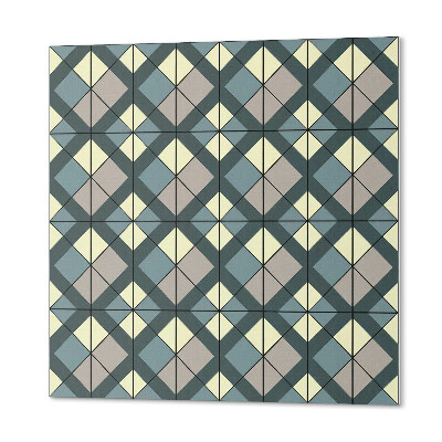 Quadratische wandpaneel selbstklebend Geometrisches Gittermuster