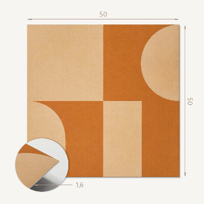 Quadratische wandpaneel Stilvolles geometrisches Muster