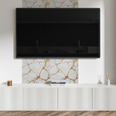 Quadratische wandpaneel selbstklebend Elegantes Marmormuster mit filigranen Adern