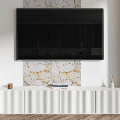 Quadratische wandpaneel Marmorschönheit im eleganten Stil