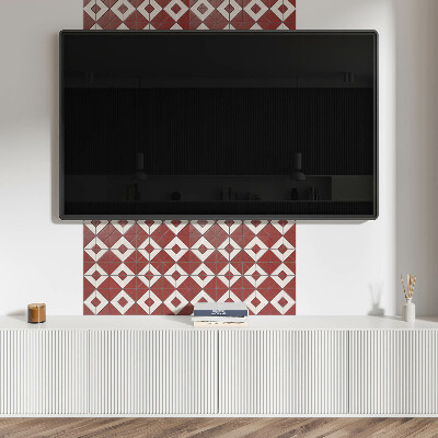 Quadratische wandpaneel selbstklebend Geometrische Muster in Harmonie