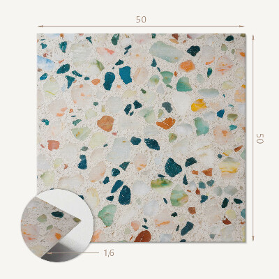 Quadratische wandpaneel Gemustertes Steinmosaik
