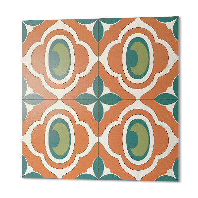 Quadratische wandpaneel Mosaik mit Pflanzenelementen