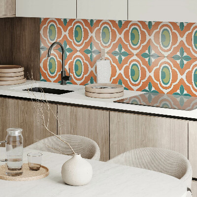 Quadratische wandpaneel Mosaik mit Pflanzenelementen