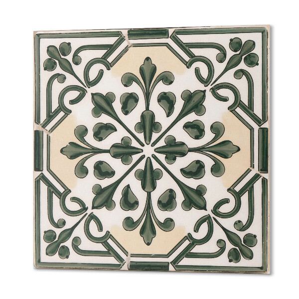 Quadratische wandpaneel selbstklebend Blumenmuster auf Keramik