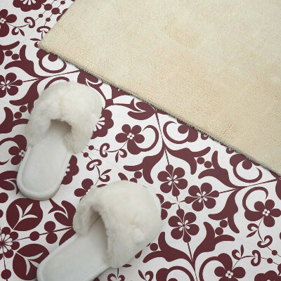 Quadratische wandpaneel Ornamente mit Blumen in harmonischer Kombination