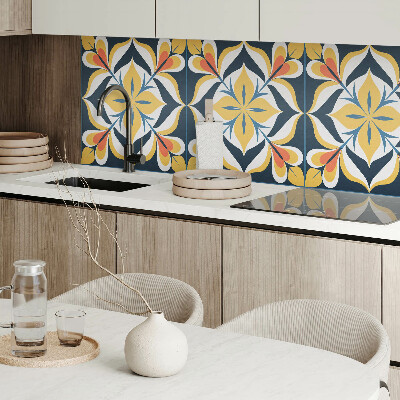 Quadratische wandpaneel Raffinierter Blumendruck