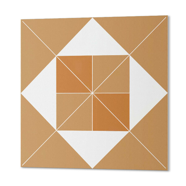 Quadratische wandpaneel Geometrisches Muster in verschiedenen Farben