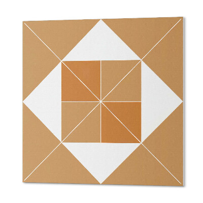 Quadratische wandpaneel Geometrisches Muster in verschiedenen Farben