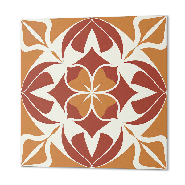 Quadratische wandpaneel Pflanzenmuster im harmonischen Stil