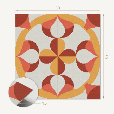 Quadratische wandpaneel Stilvolles geometrisches Muster