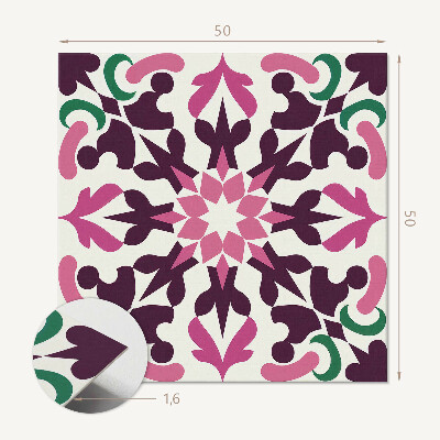 Quadratische wandpaneel Harmonie der Pflanzenformen