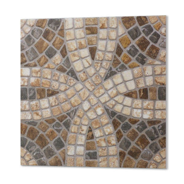 Quadratische wandpaneel selbstklebend Mosaikmuster mit gewebten Details