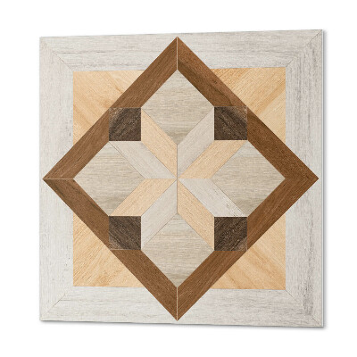 Quadratische wandpaneel selbstklebend Quadratisches Muster mit geometrischen Linien