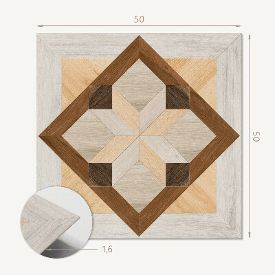 Quadratische wandpaneel selbstklebend Quadratisches Muster mit geometrischen Linien