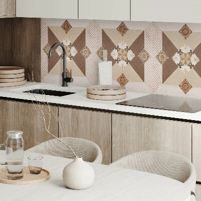 Quadratische wandpaneel selbstklebend Mosaikmuster mit spektakulären Ornamenten