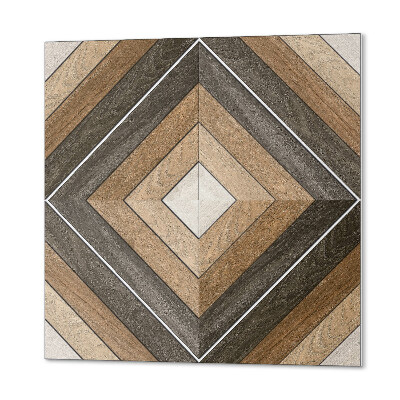 Quadratische wandpaneel Stilvolle Rauten in geometrischer Form