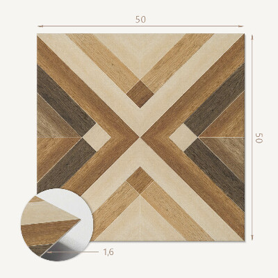 Quadratische wandpaneel selbstklebend Schachbrettmuster im geometrischen Stil