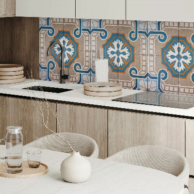 Quadratische wandpaneel selbstklebend Dekorative Ornamente im Mosaik-Ansatz
