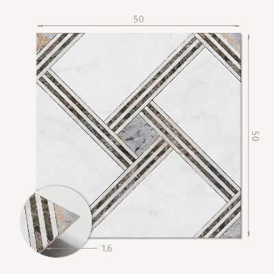 Quadratische wandpaneel Geometrie in dynamischen Linien