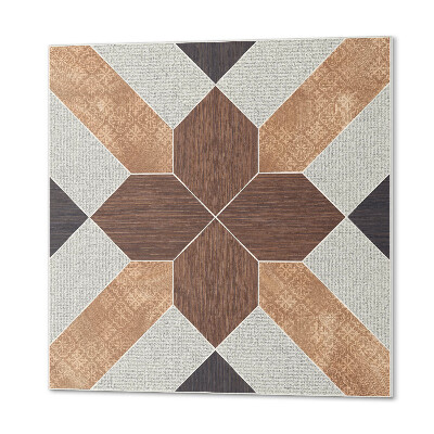 Quadratische wandpaneel selbstklebend Stilvolle Formen in geometrischem Muster