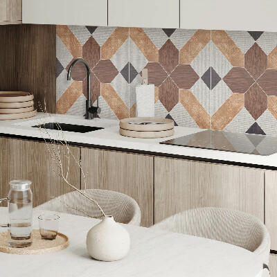 Quadratische wandpaneel selbstklebend Stilvolle Formen in geometrischem Muster