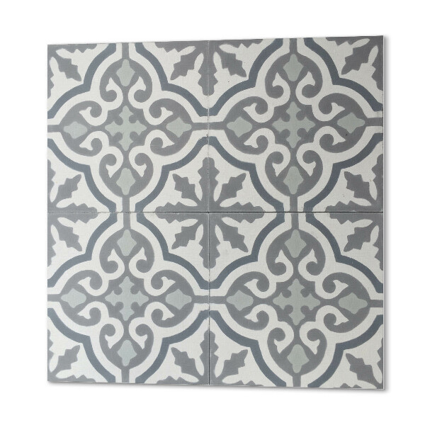 Quadratische wandpaneel Muster von Ornamenten in einer Mosaikkomposition