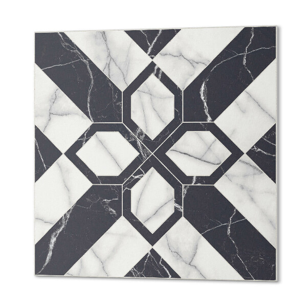 Quadratische wandpaneel selbstklebend Geometrische Motive, inspiriert von Marmor