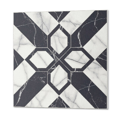Quadratische wandpaneel selbstklebend Geometrische Motive, inspiriert von Marmor