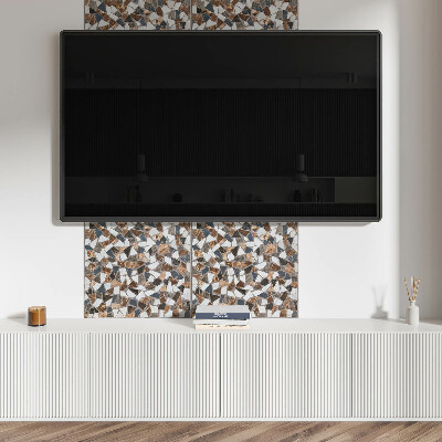 Quadratische wandpaneel selbstklebend Verschiedene Formen im Mosaikmuster