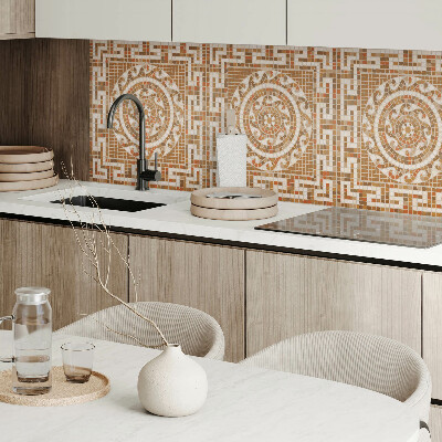 Quadratische wandpaneel Mosaik in Form von Kreisen