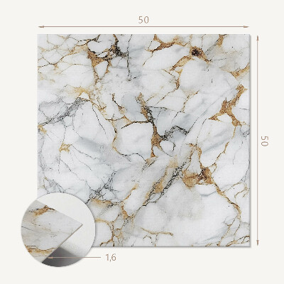 Quadratische wandpaneel Edles Marmordesign