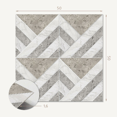 Quadratische wandpaneel selbstklebend Fliesen im geometrischen Stil