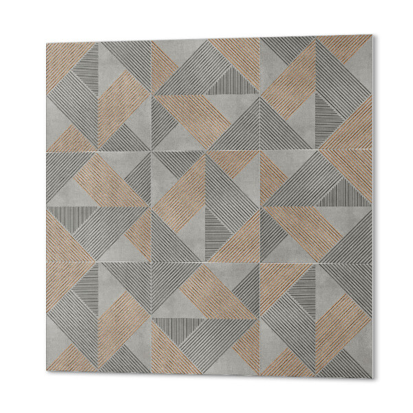 Quadratische wandpaneel selbstklebend Geometrische Dreiecke mit Stil