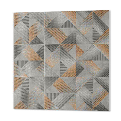 Quadratische wandpaneel selbstklebend Geometrische Dreiecke mit Stil