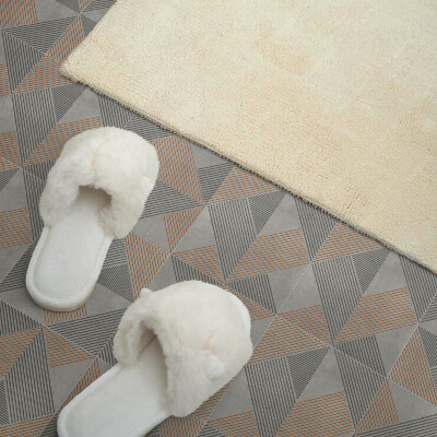 Quadratische wandpaneel selbstklebend Geometrische Dreiecke mit Stil