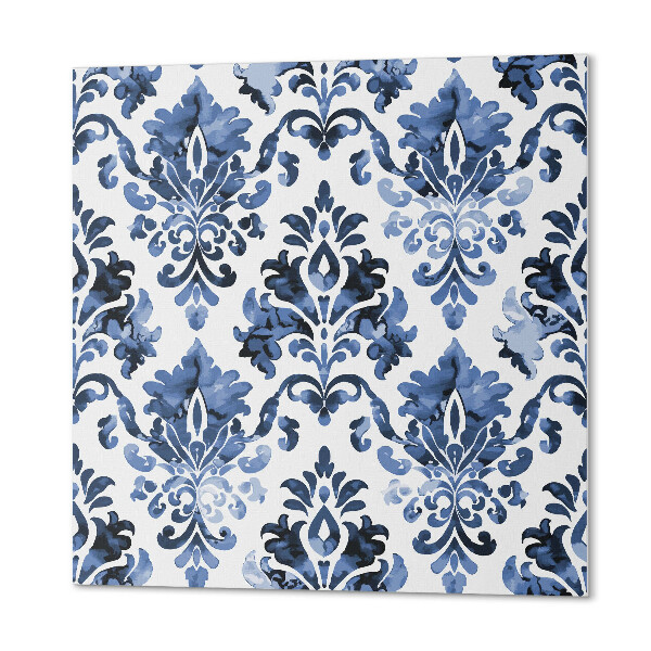 Quadratische wandpaneel Blumenmuster im Barockstil