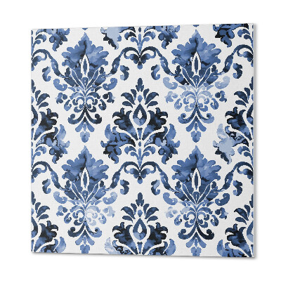 Quadratische wandpaneel Blumenmuster im Barockstil