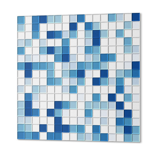Quadratische wandpaneel selbstklebend Blaues Mosaik mit subtilen Farbverläufen