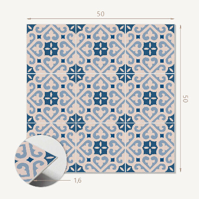 Quadratische wandpaneel selbstklebend Dekorative Ornamente auf Fliesen