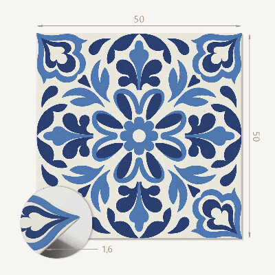 Quadratische wandpaneel selbstklebend Dekorative Blumenmuster