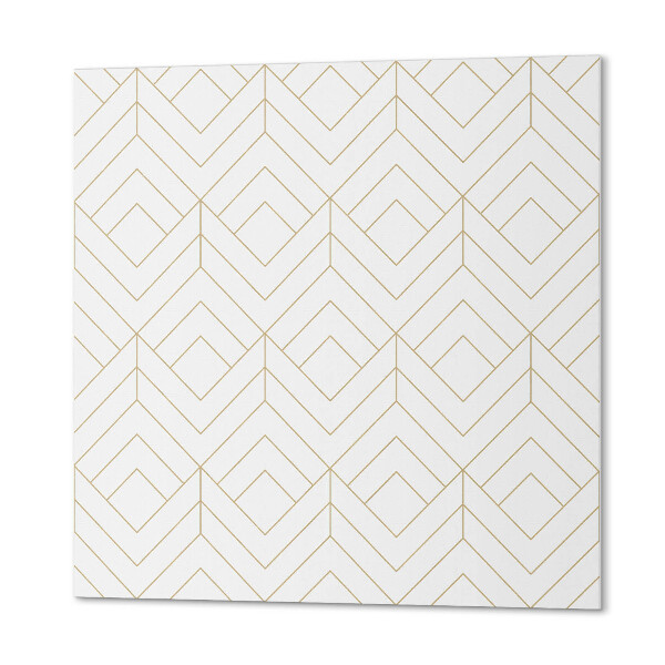 Quadratische wandpaneel selbstklebend Stilvolles geometrisches Muster mit Rauten