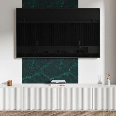 Quadratische wandpaneel Marmormotiv mit ausdrucksstarker Aderung