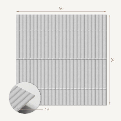 Quadratische wandpaneel Ein Layout aus parallelen Linien in einem modernen Stil
