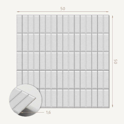 Quadratische wandpaneel selbstklebend Glattes Mosaik in geometrischer Ausführung