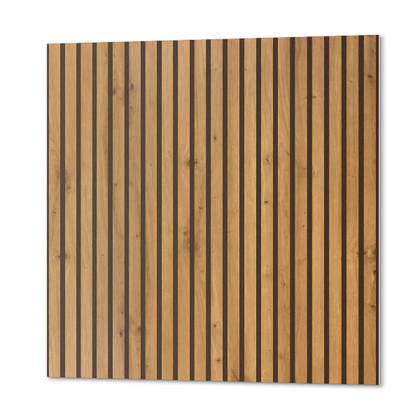 Quadratische wandpaneel Vertikale Dielen im Holzdesign