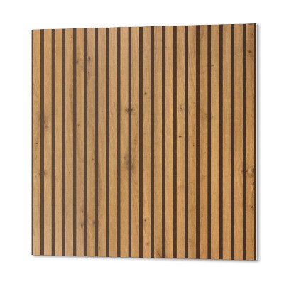 Quadratische wandpaneel Vertikale Dielen im Holzdesign
