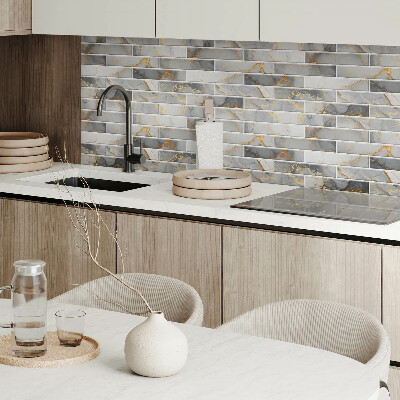Quadratische wandpaneel selbstklebend Luxuriöses Marmordesign