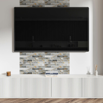 Quadratische wandpaneel selbstklebend Luxuriöses Marmordesign